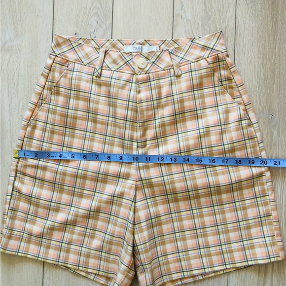 NWOT Twik Plaid High Waist Shorts - Picture 9 of 11